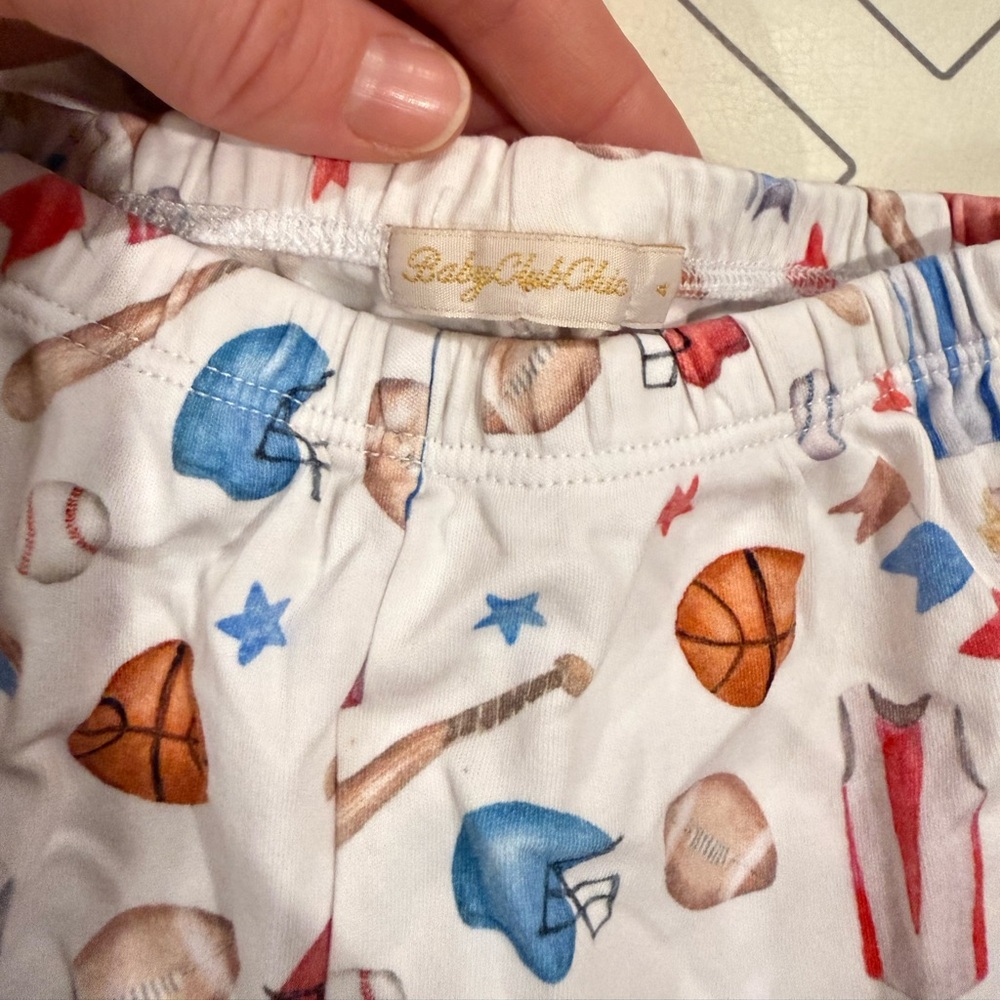 Baby Club Chic Sports Pattern Pajama Set - Picture 5 of 10